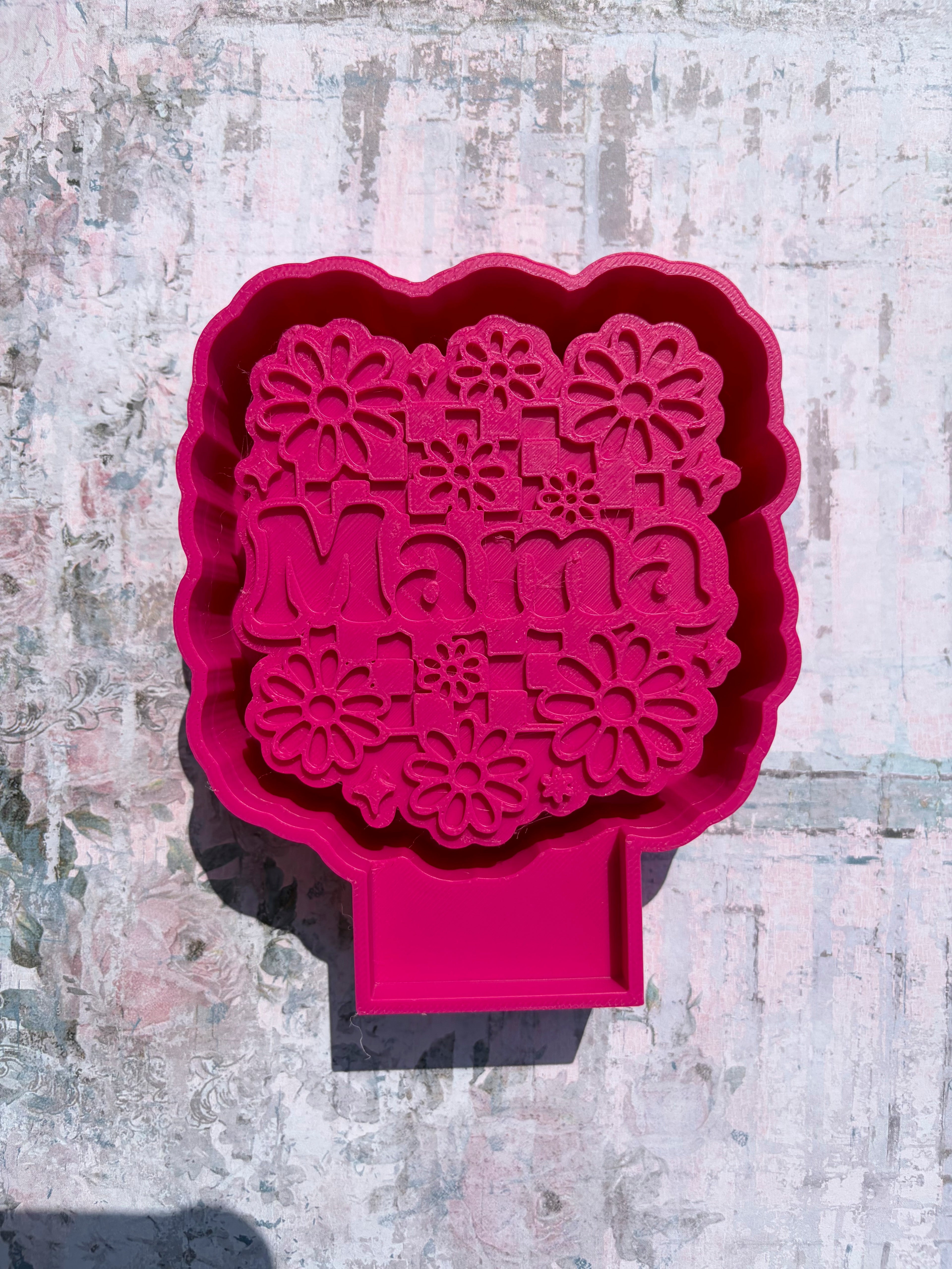 "Mama" Flowers Freshie Mold