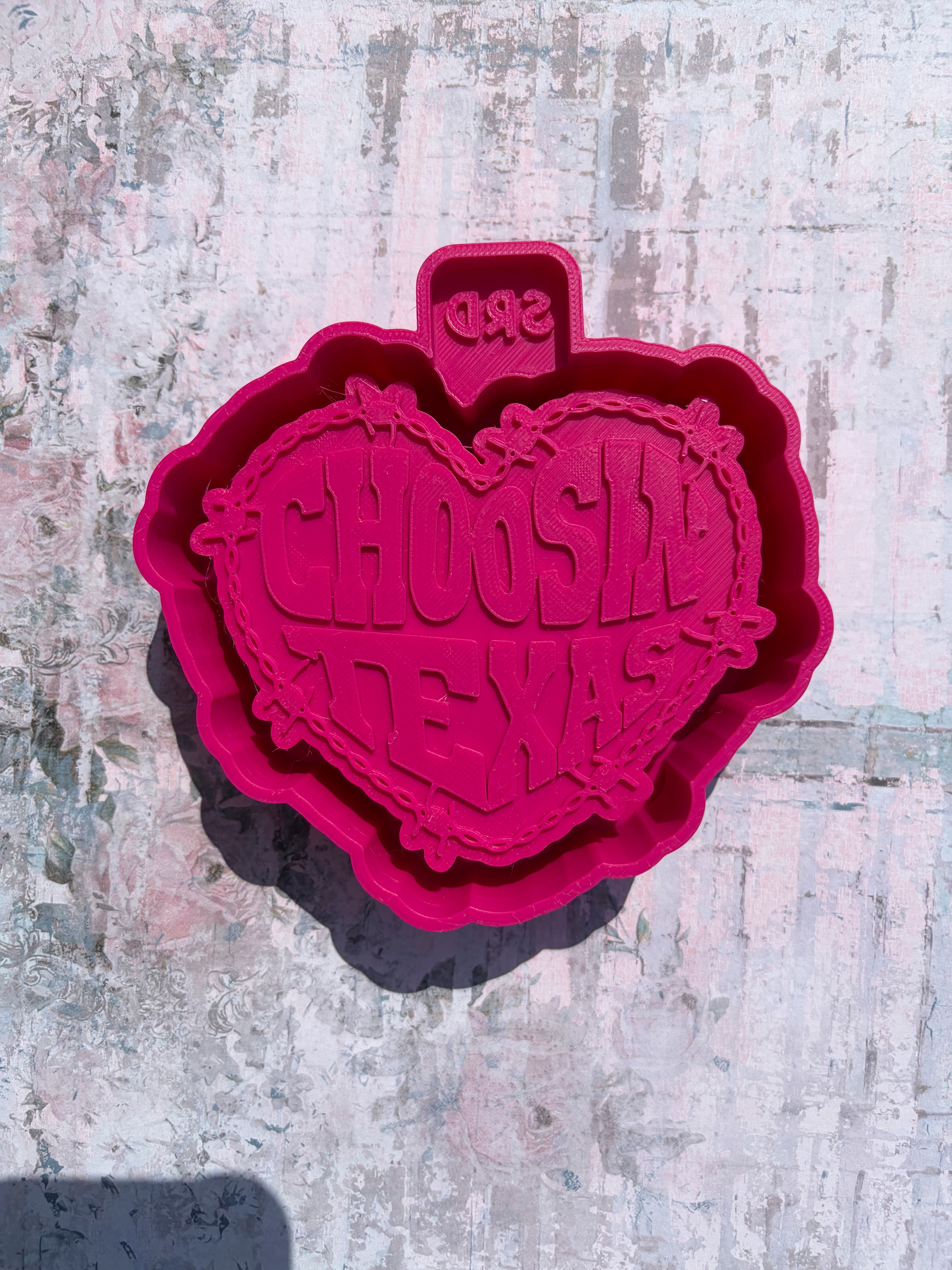 "Choosin Texas" Heart Shaped Freshie Mold
